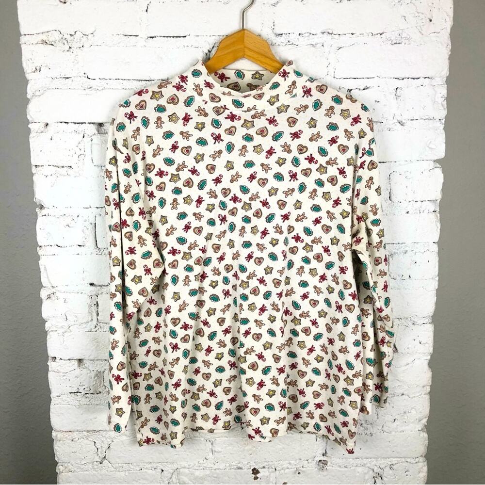Vintage Holiday Time Moc Turtleneck